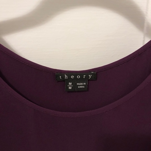 Dark purple theory sleeveless blouse - Picture 3 of 4